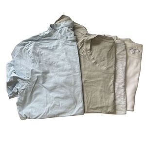 Neutral T-Shirt Bundle: Soft‎ Cotton Tees, Casual Tops, Everyday Wear, Size M